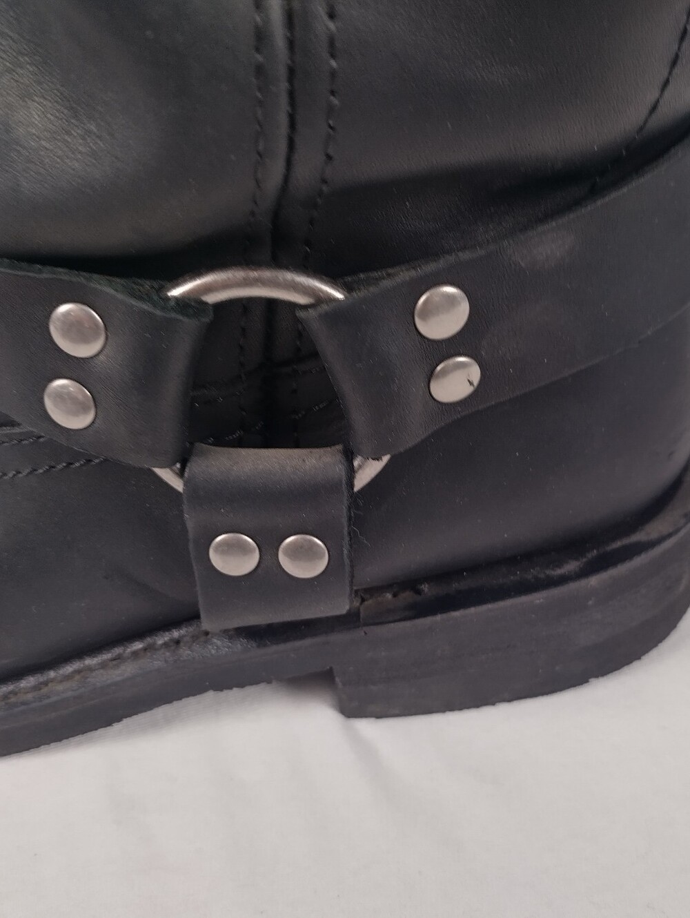 Harley Davidson Men's Size 10 Eagle Harness Leather Biker Boots Black D93216 - Picture 7 of 16